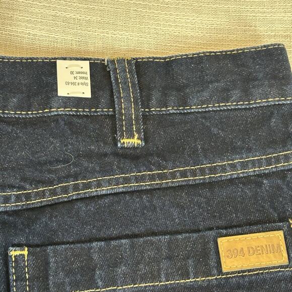 394 Denim CINTAS Men's Jeans 34x30 Blue Straight Leg Industrial Heavy Work Pants - Picture 4 of 8